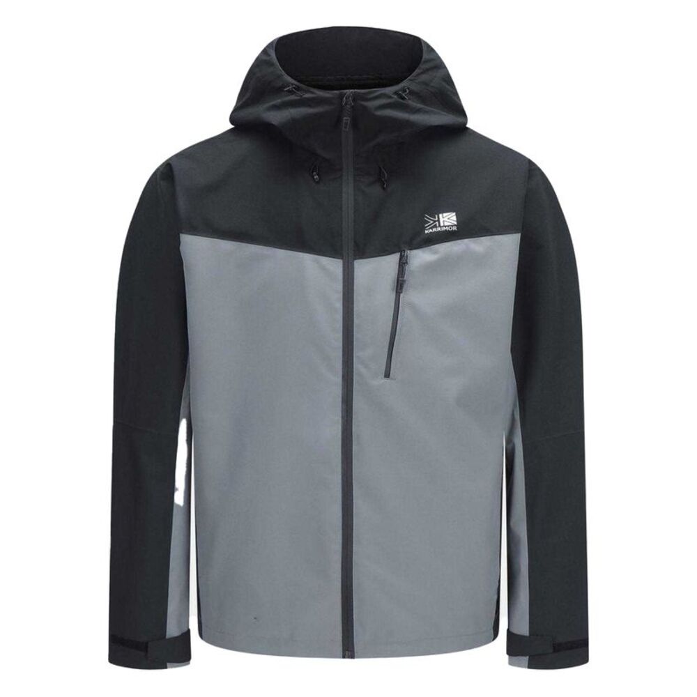Karrimor Mens 4 Way Stretch Waterproof Jacket / Black/Gray